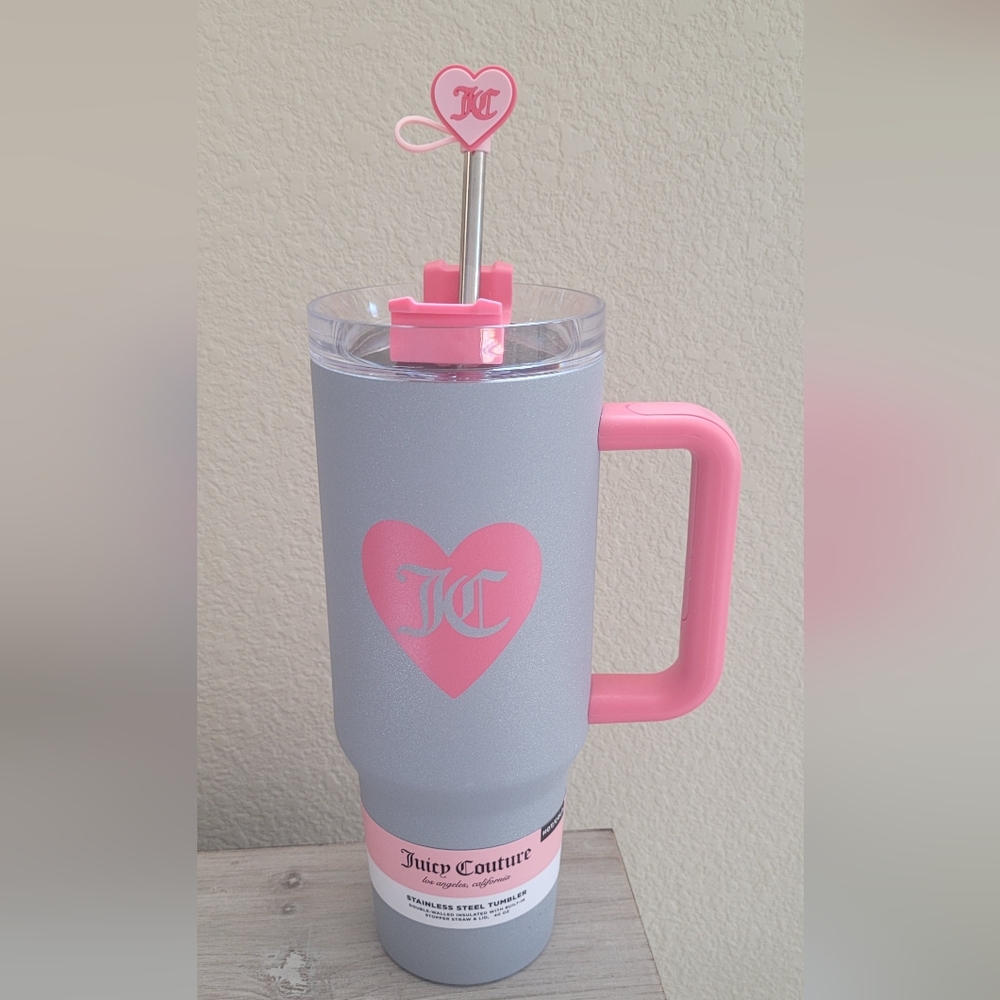 JUICY COUTURE STAINLESS STEEL TUMBLER